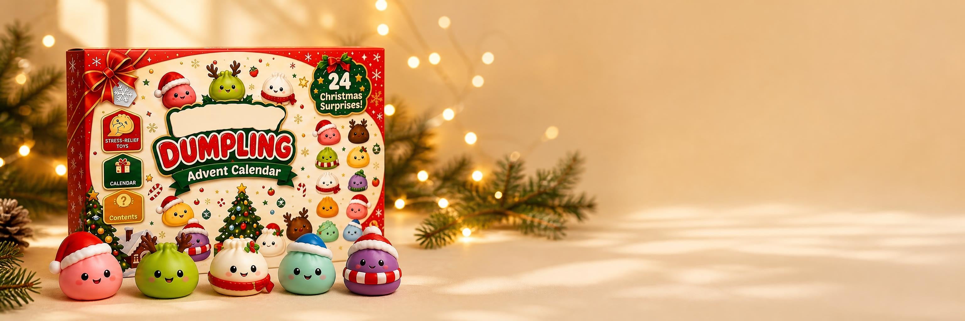 Dumpling Days advent calendar by fairy lights